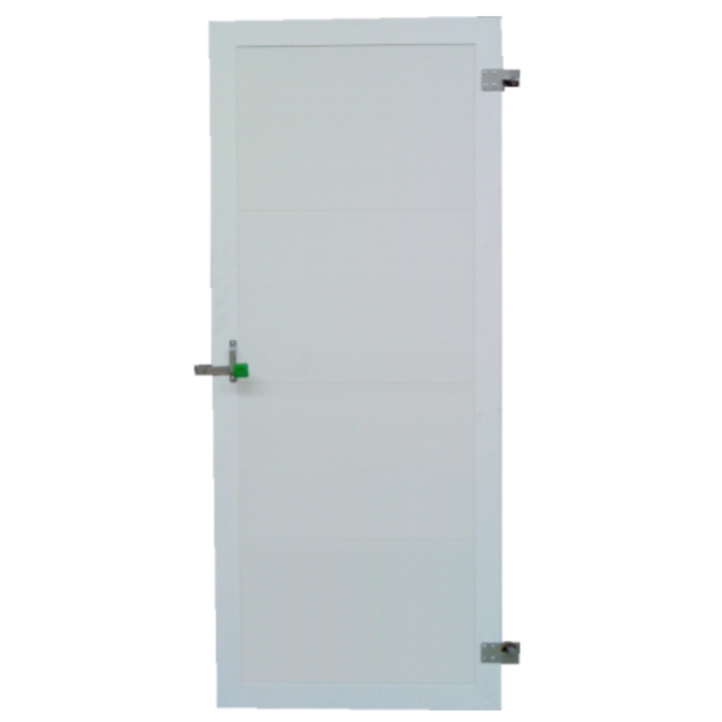 PVC-Flachtür mit 100 x 200 cm Aluminiumrahmen
