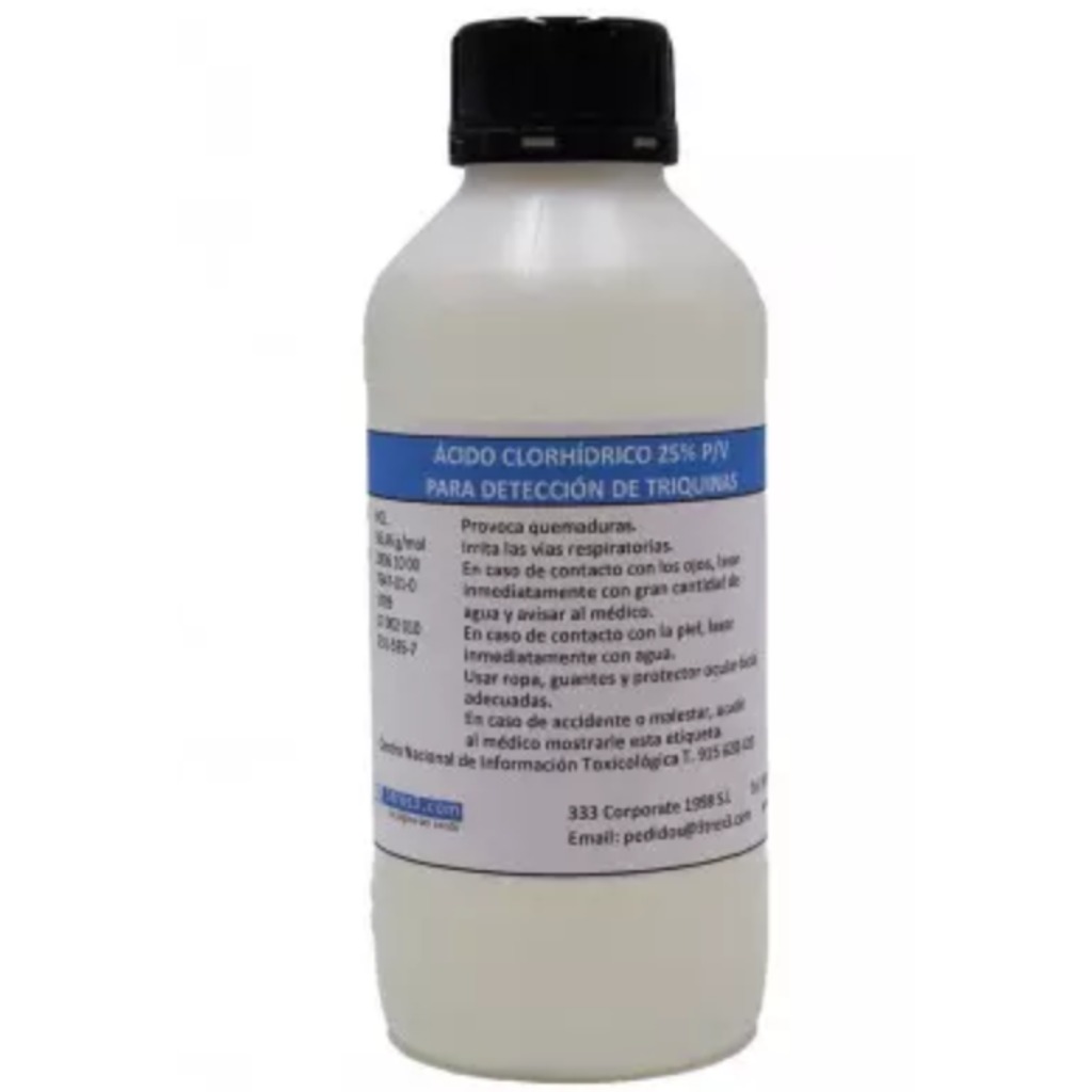 Salzsäure HCL 25% 1 L Nachweis von Trichinellen