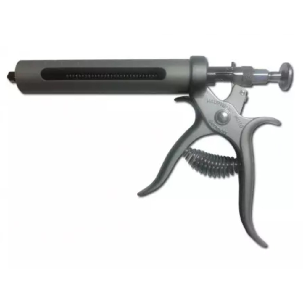 Pistola de seringa hipodérmica Hauptner 50 ml luer-lock dosagem 1 a 5 ml