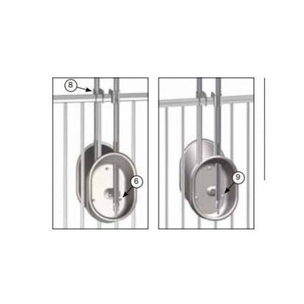 Kit di montaggio per i bevitori doppi Drik-O-Mat e Multi-Drinker sui bar 