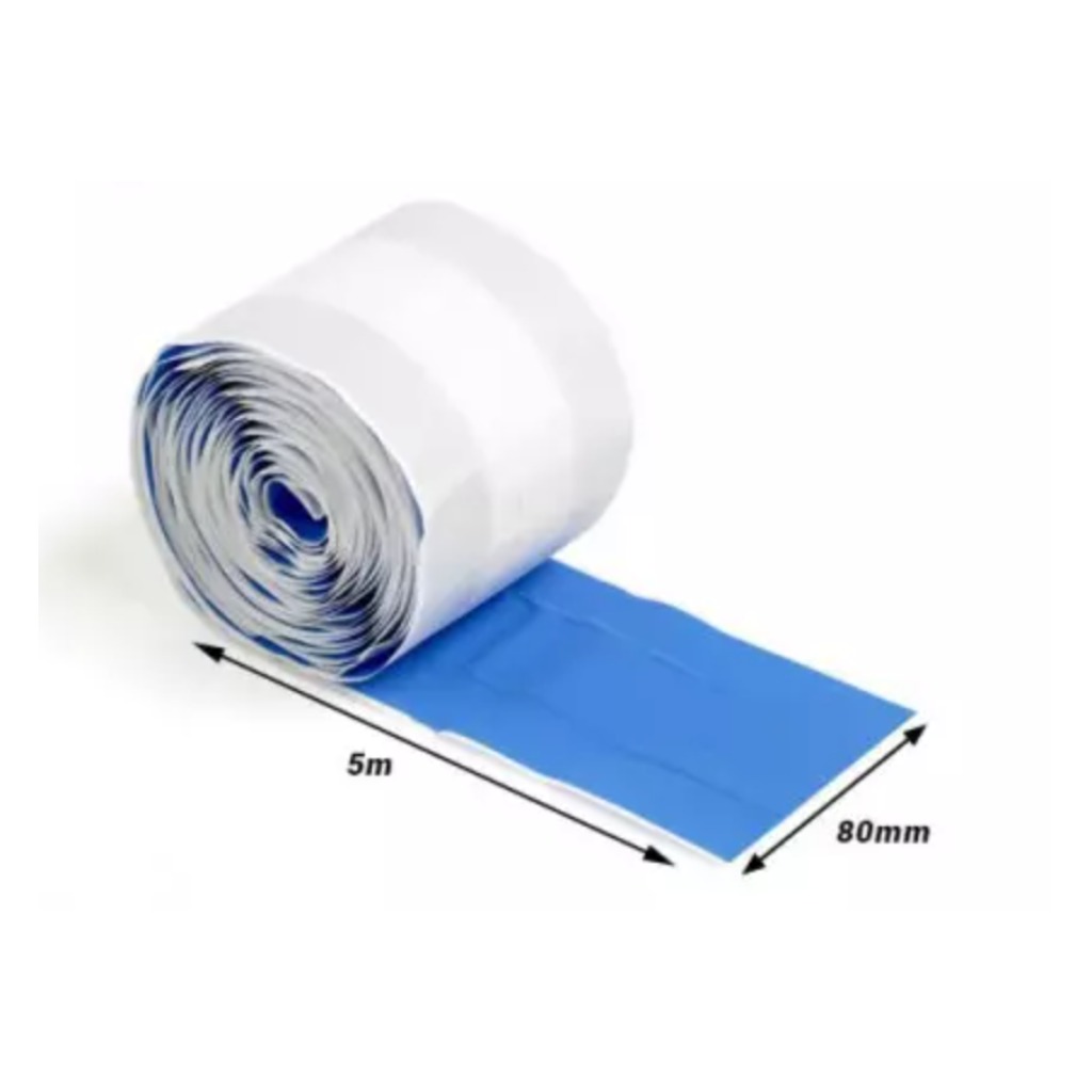 Rolle blauer detektierbarer Pflaster 80 mm x 5 m