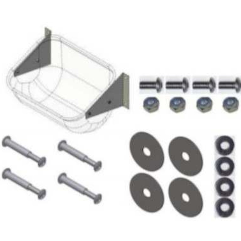 Kit de support de montage de séparation en plastique pour mangeoire à truies profonde