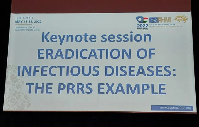 Yesterday at ESPHM in Budapest learning about the eradication of infec...